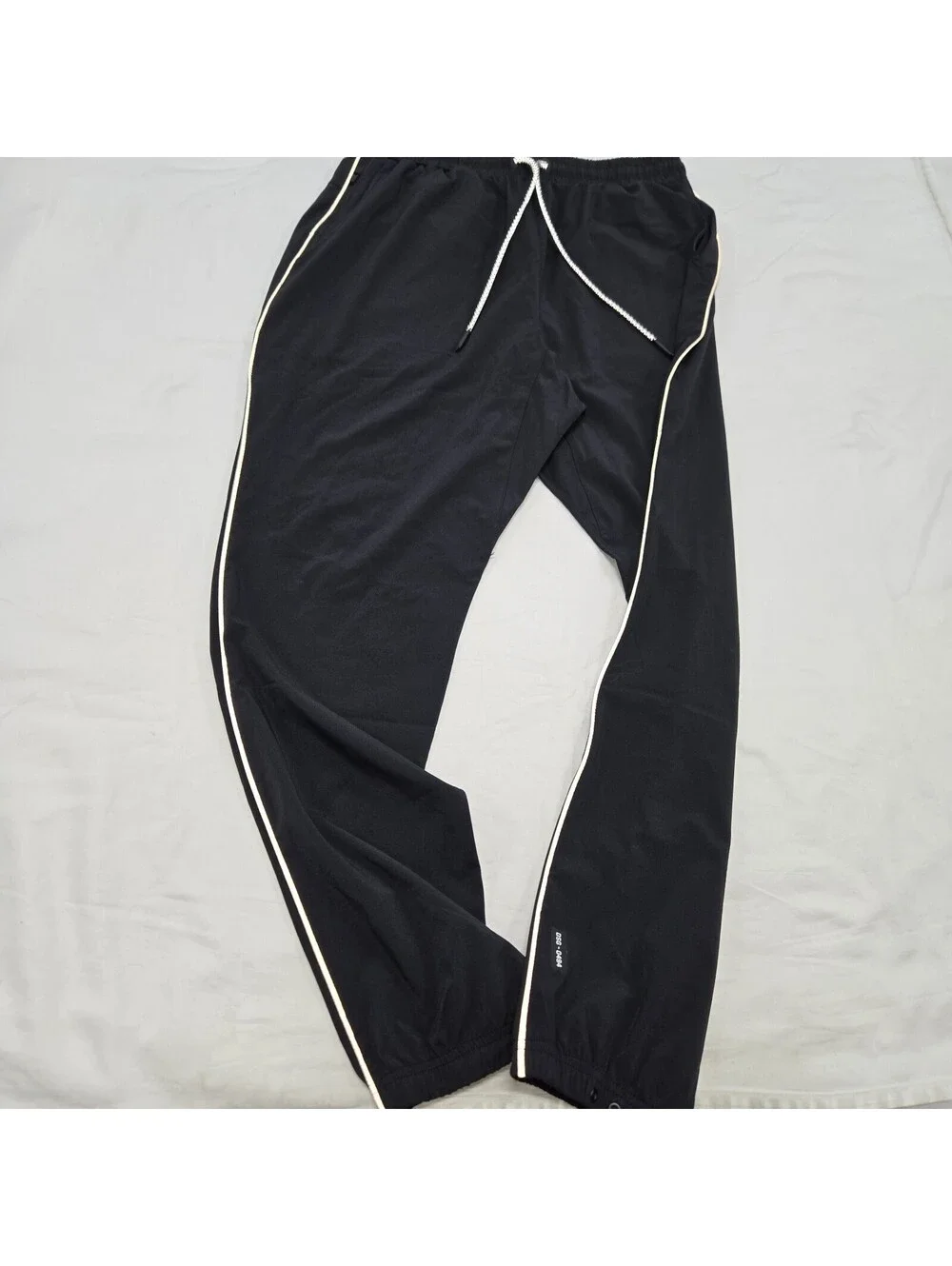 EUC Size MED Men's ASRV DSG-0494 Ultralight Black Track Pants Reflective Joggers